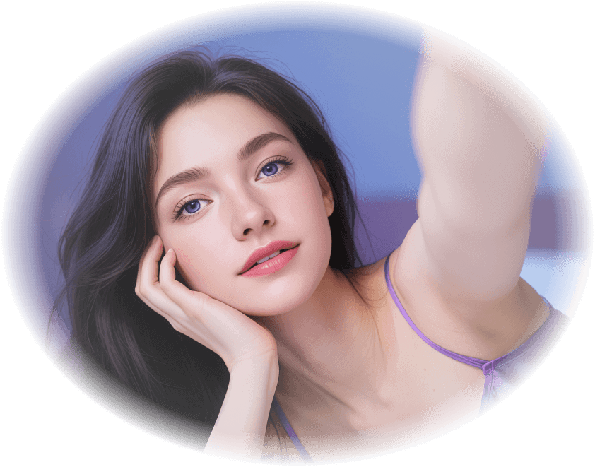 AI Girl Generator banner showing AI girlfriend and character video creation