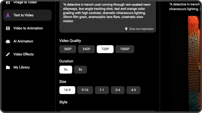 Customizable parameter settings