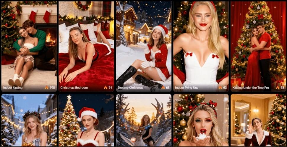 AI Christmas effects gallery