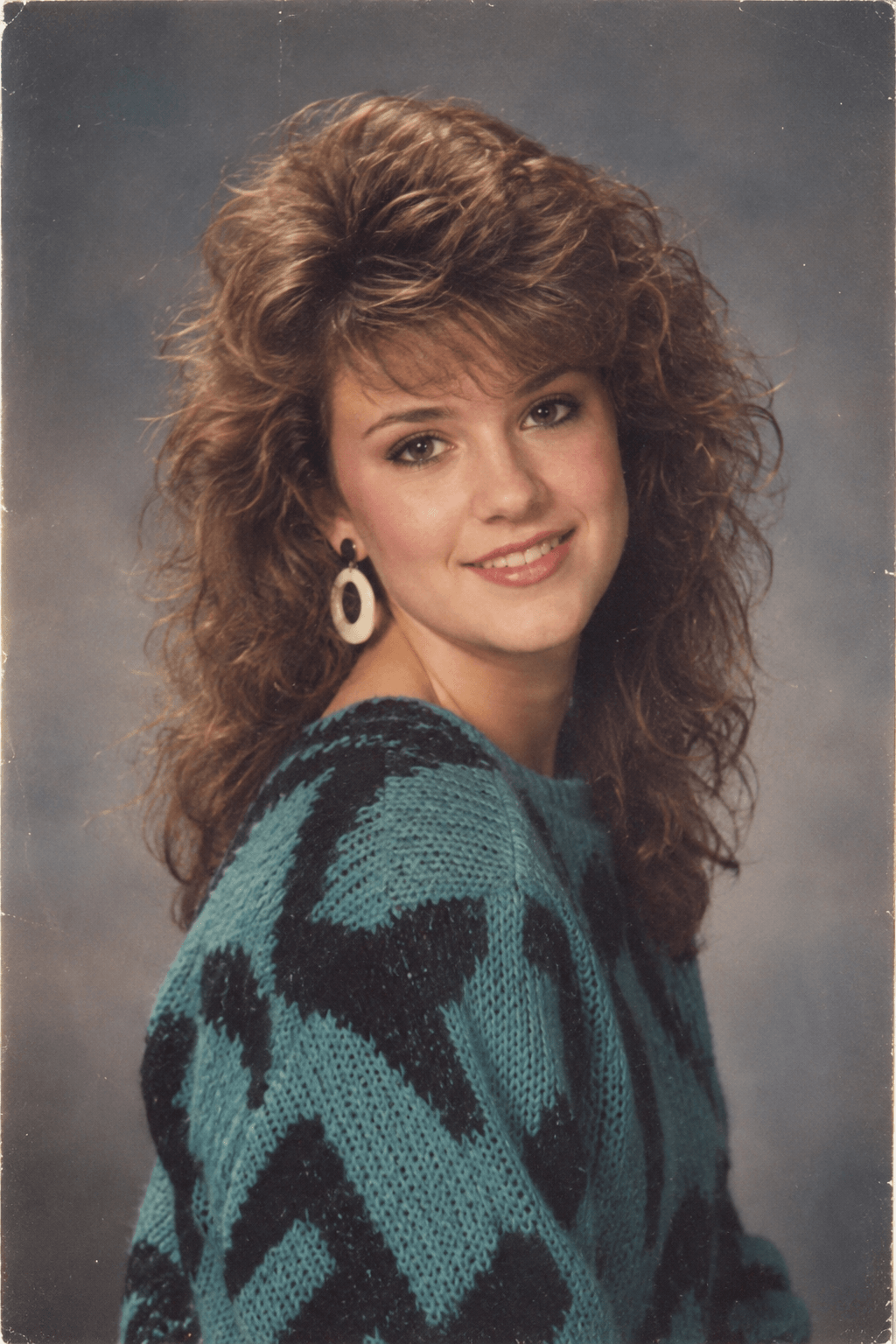 Example of a classic 1980s AI studio portrait
