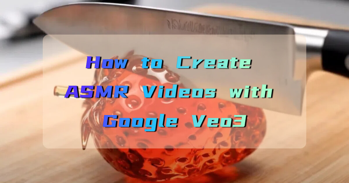 Create Relaxing ASMR Videos in Minutes with Google Veo3 AI ASMR Video Generator