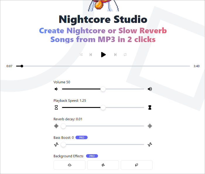 Adjust playback speed and pitch