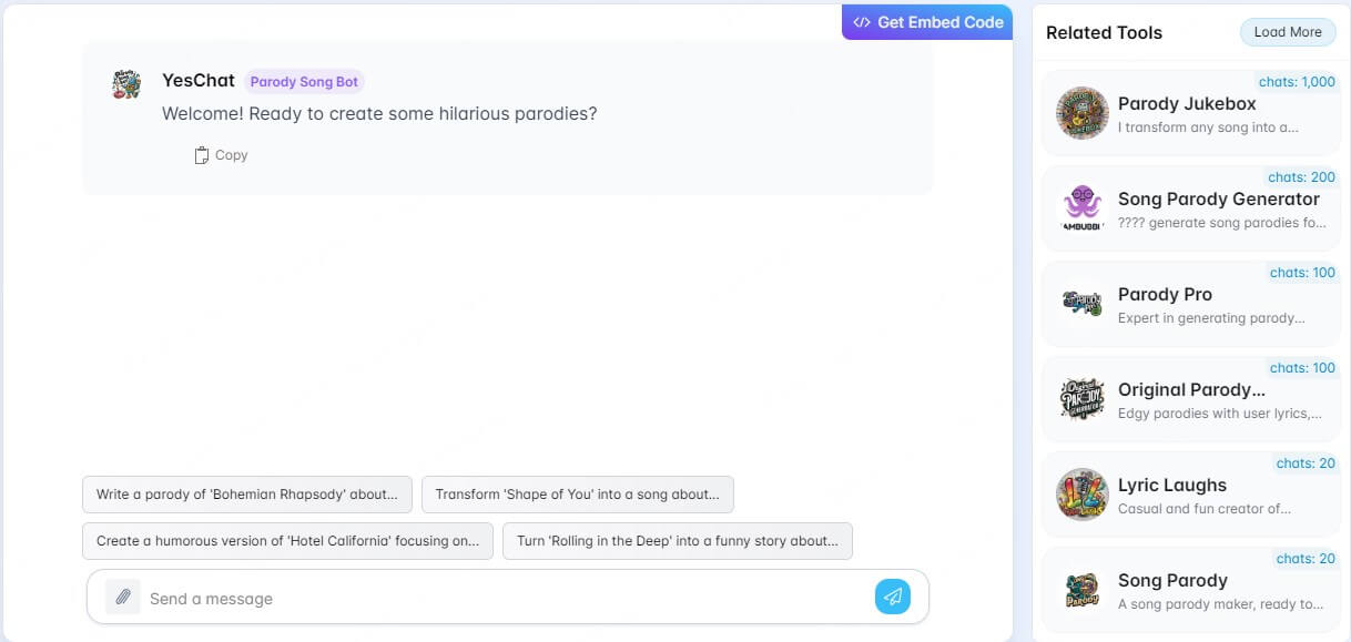 YesChat Parody Song Bot