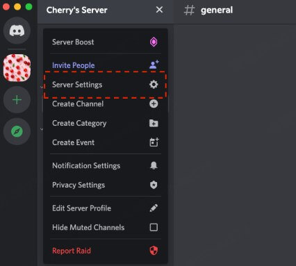discord server settings