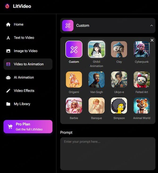 litvideo's various style