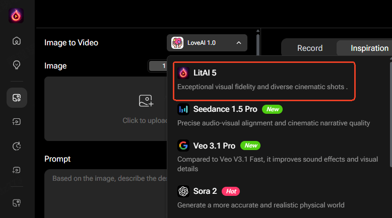 выберите модель ИИ