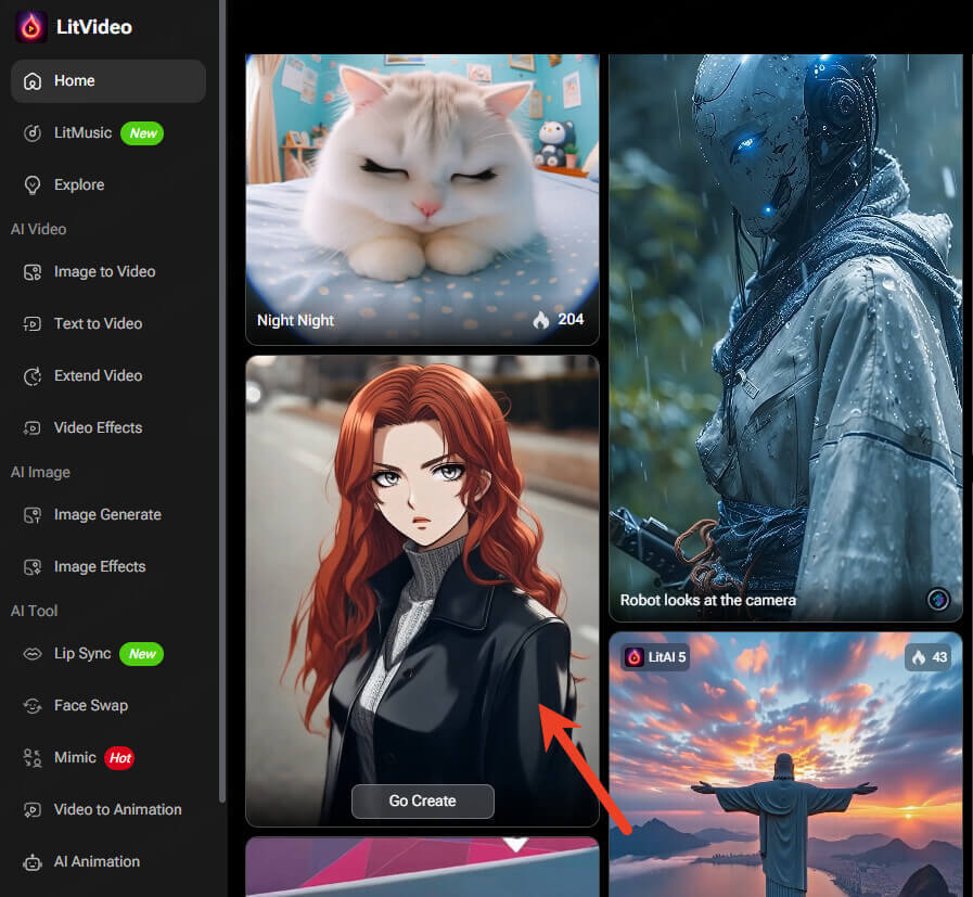 select retro anime filter