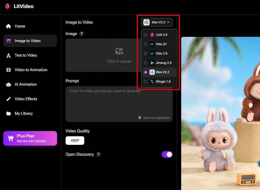 select wan 2.2 ai model