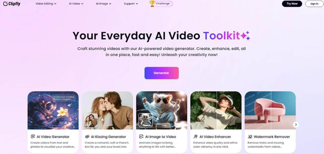 clipfly ai video generator