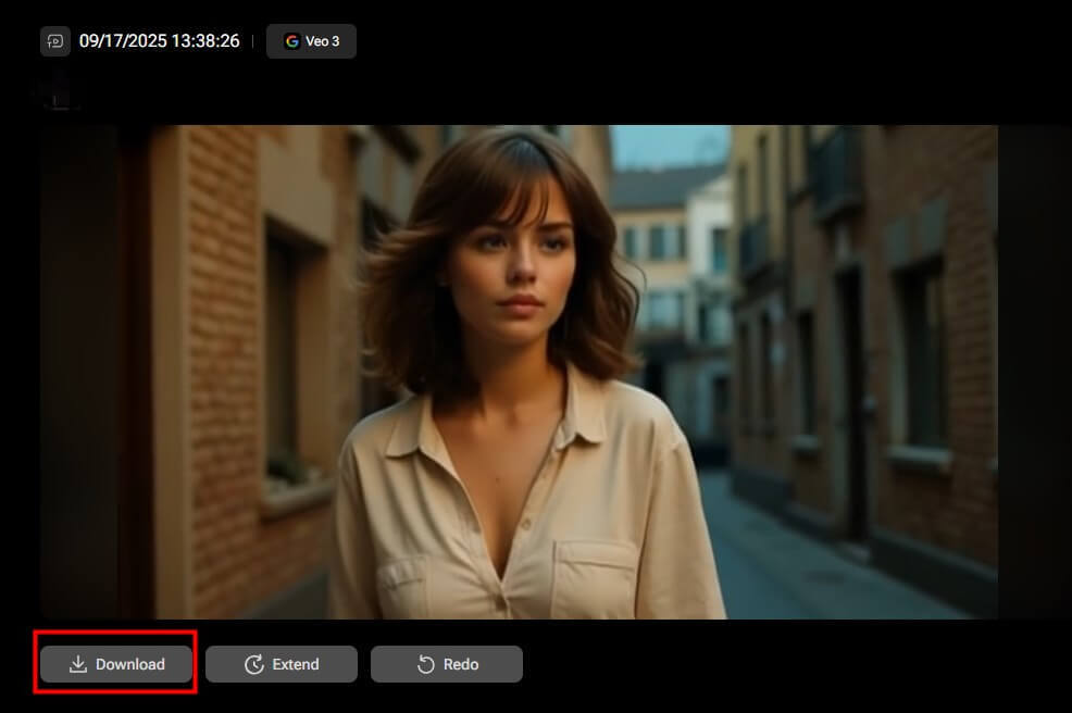 you can download or extend your video
