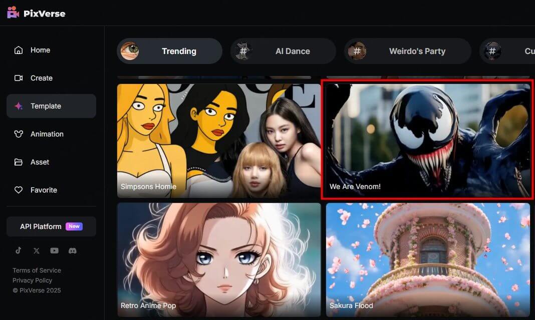 pixverse ai venom effect
