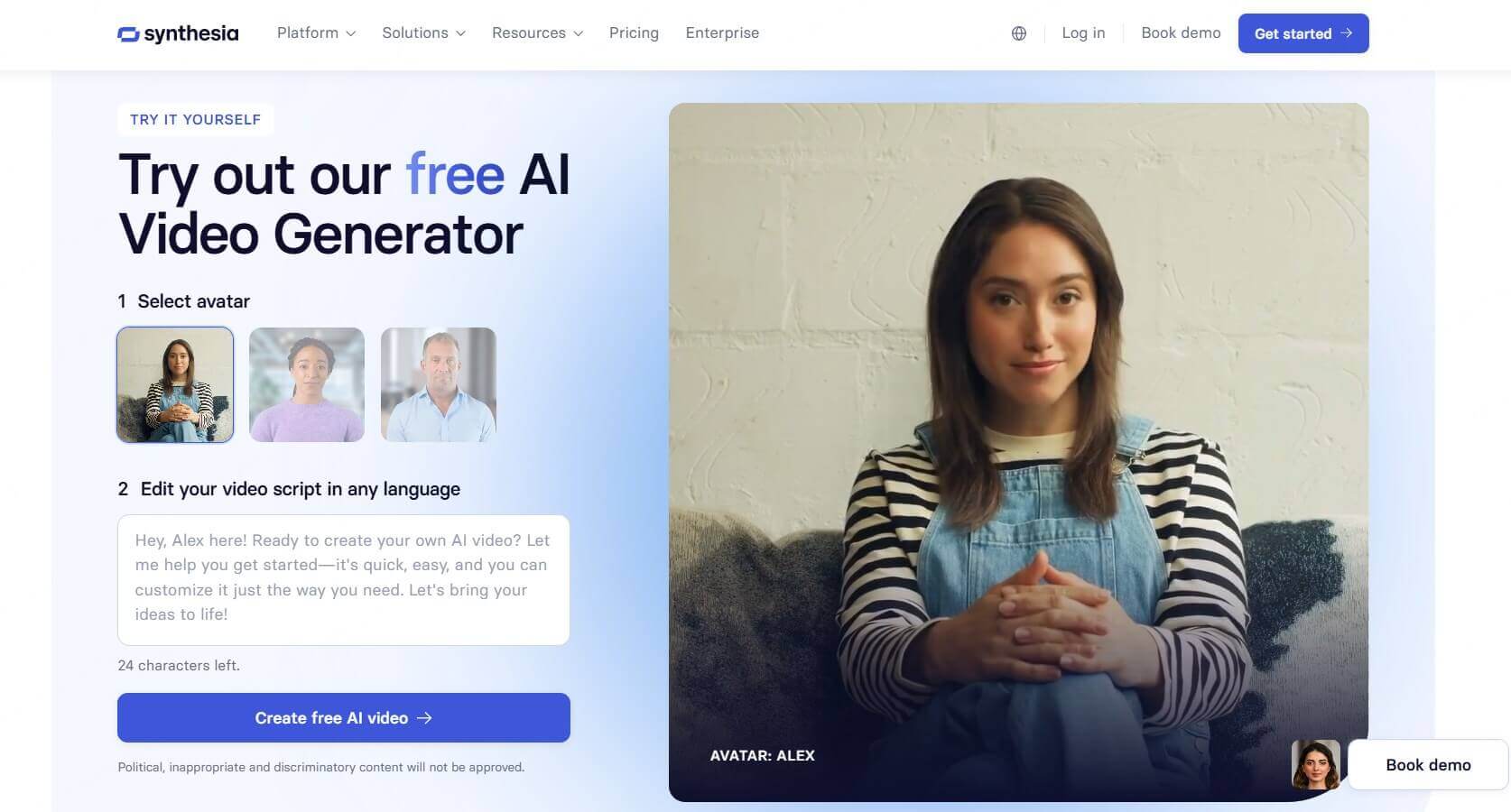 synthesia ai video generator