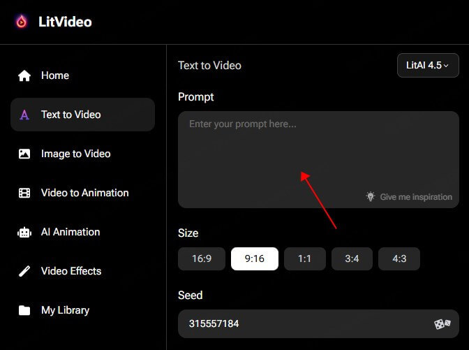 select mode and input ideas