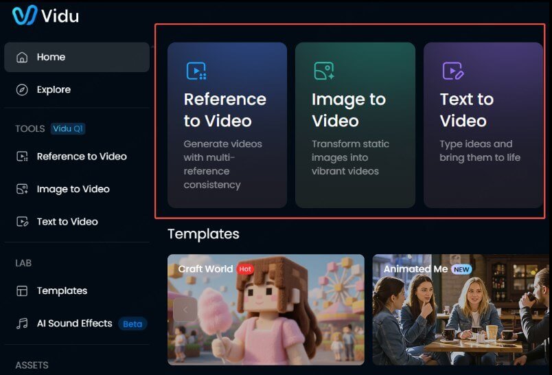 Select Creation Mode