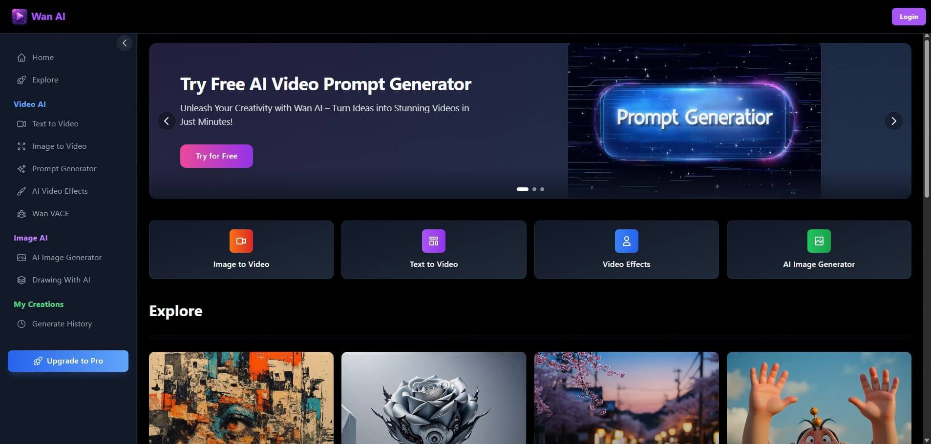 Wan AI video generator