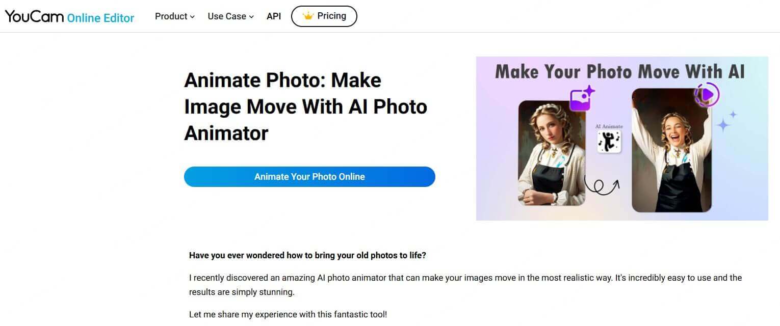 youcam ai photo animator