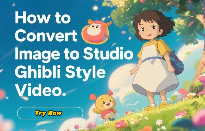 how to convert image to studio ghibli style video