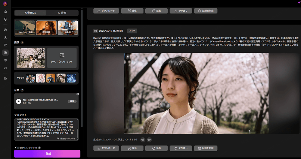 AI卒業歌MV生成