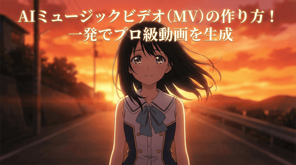 AIミュージックビデオ（MV）の作り方！一発でプロ級動画を生成する最新手法
