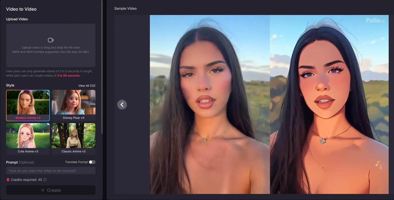 Pollo AI Video to Video