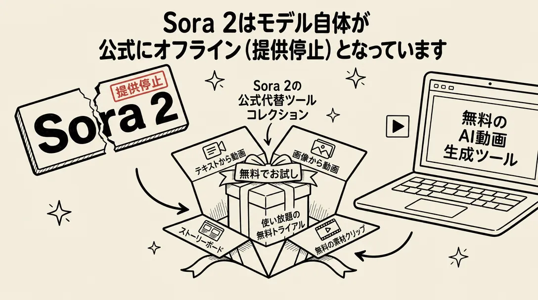 Sora代替おすすめAI動画生成ツール12選｜無料・高品質モデルを徹底比較