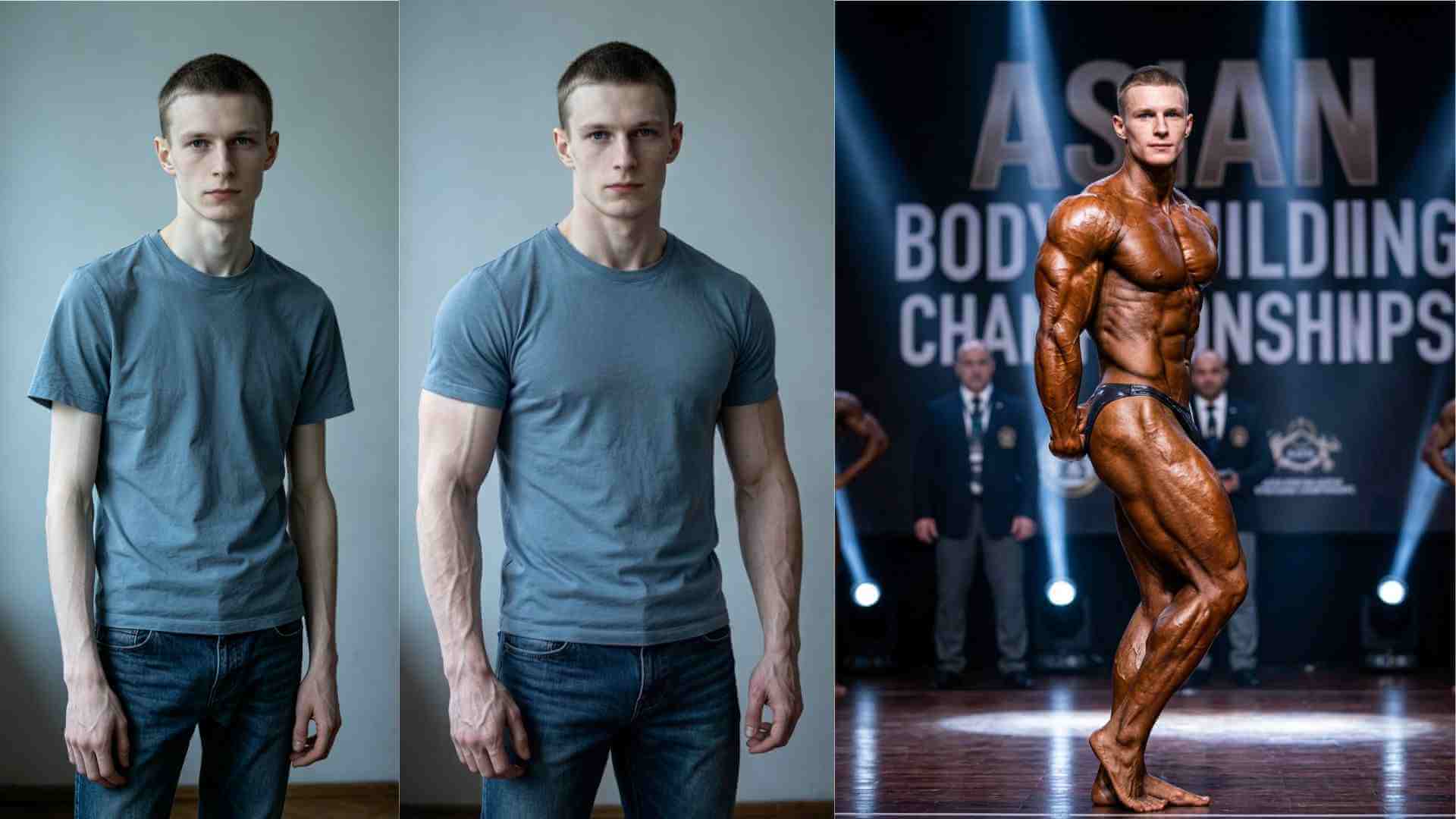 создать фото бодибилдера с ИИ