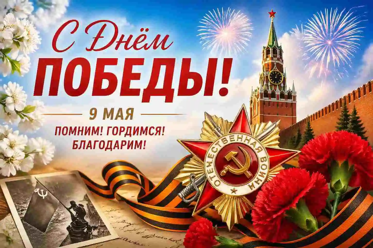 Старые фото оживают: создайте видео на 9 мая за 2 минуты