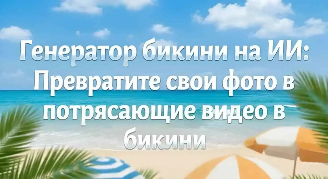 ИИ-генератор бикини: Создавайте эффектные видео онлайн