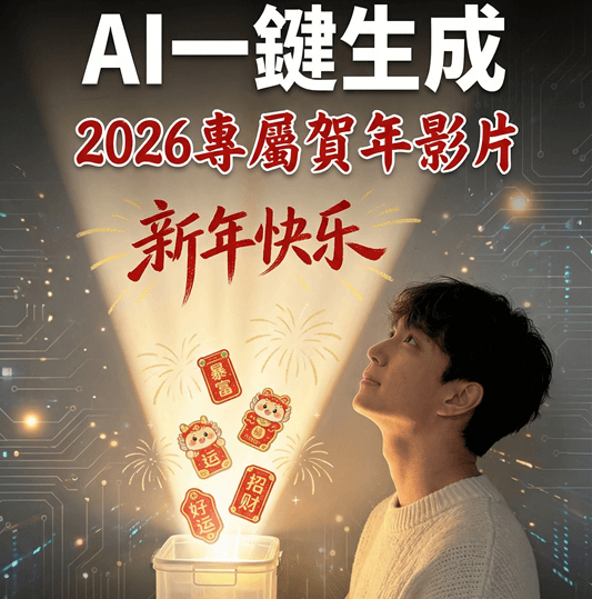 2026農曆新年：AI 打造專屬賀歲影片，新年祝福更有溫度